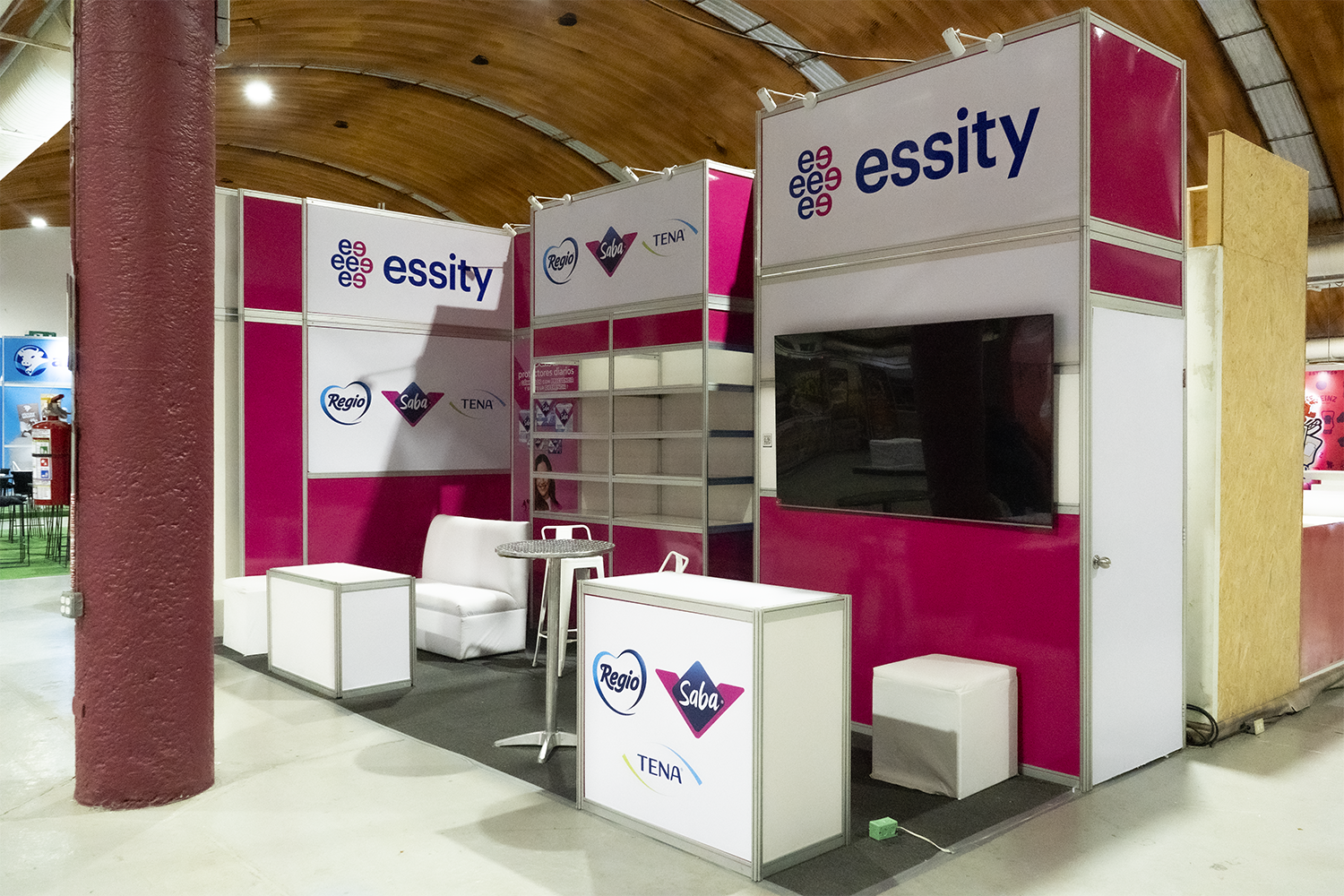 Stand para Essity en acción dentro de Expo Sánchez 2025