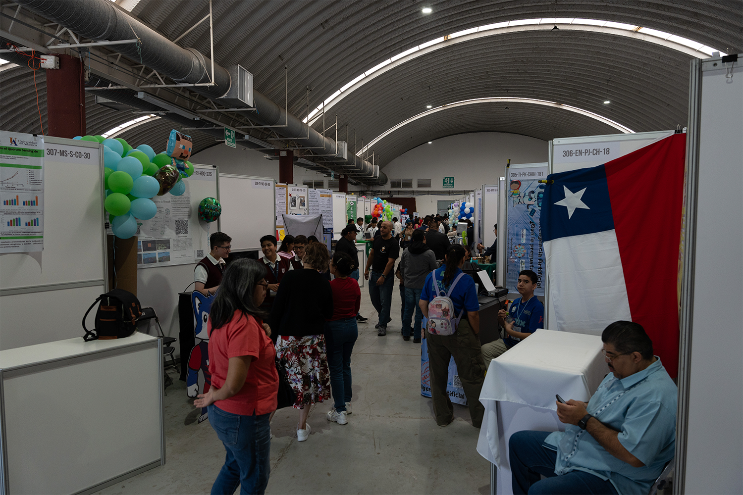 Zona de exposición durante ExpoCiencias Nacional Tabasco 2024