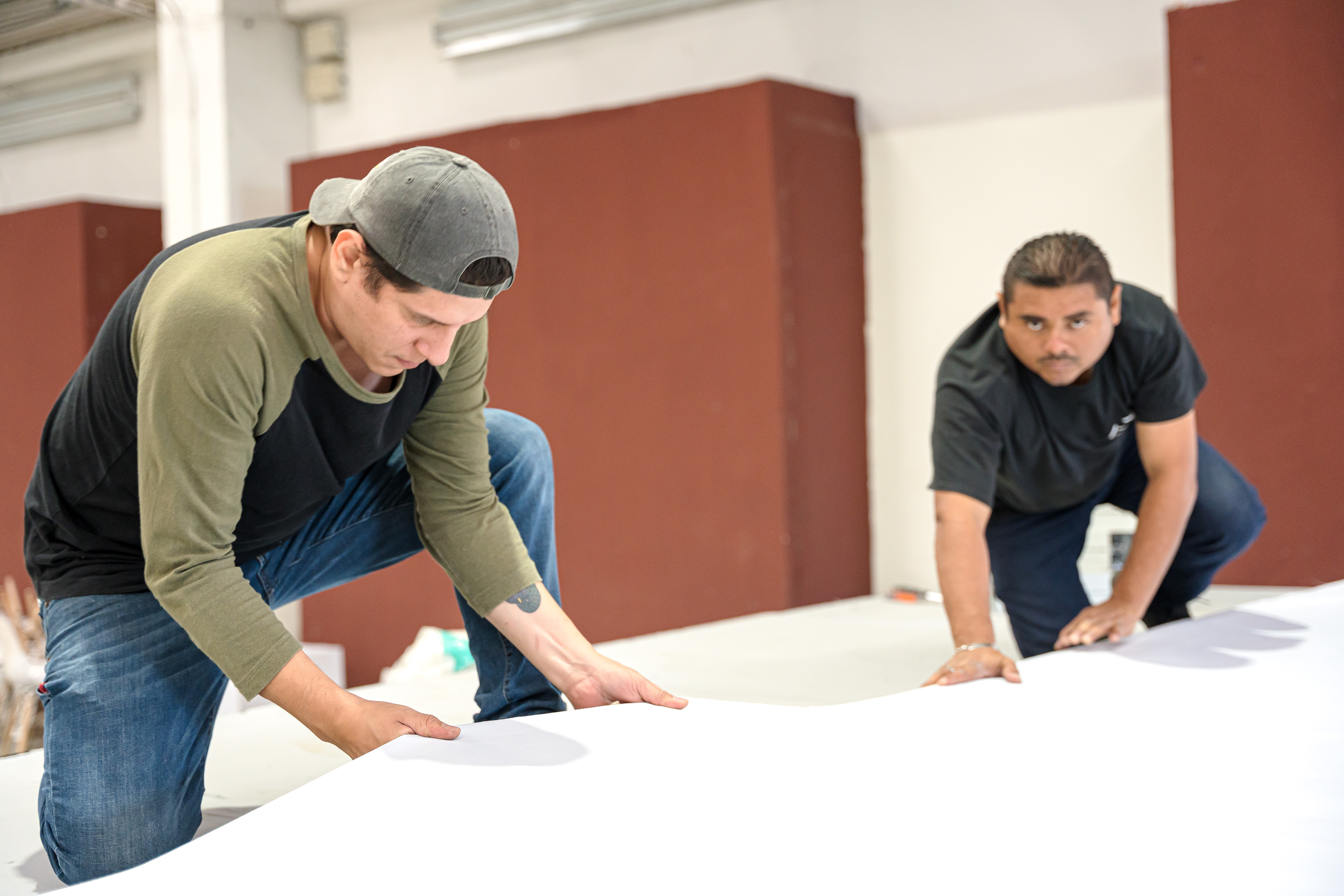 Equipo de producción durante montaje de ExpoCiencias Nacional Tabasco 2024