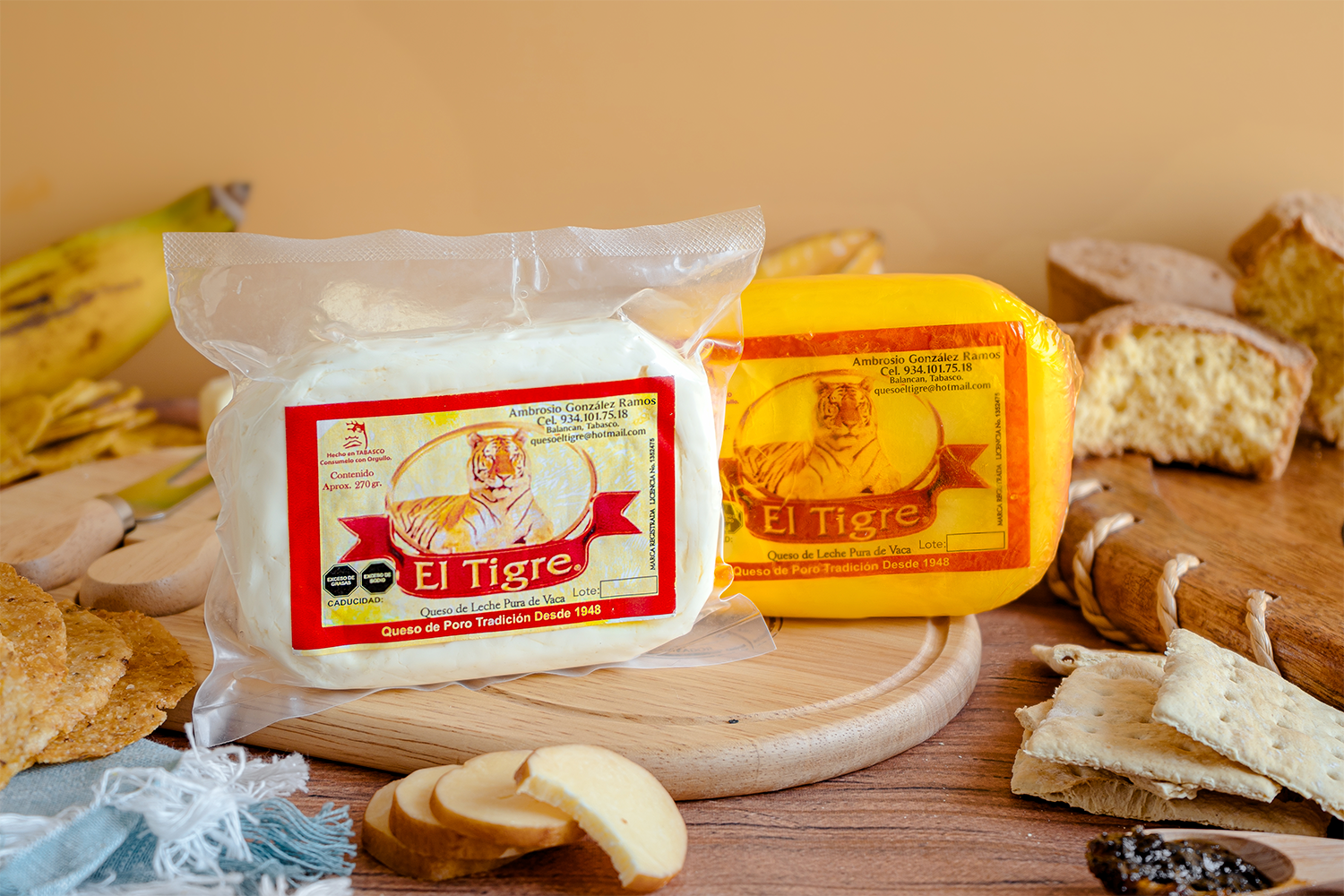 Empaque de la marca de queso artesanal 'Don Rodo'.