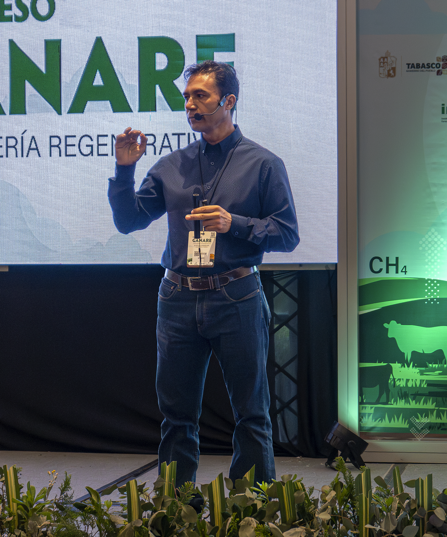 Conferencista durante GANARE 2025