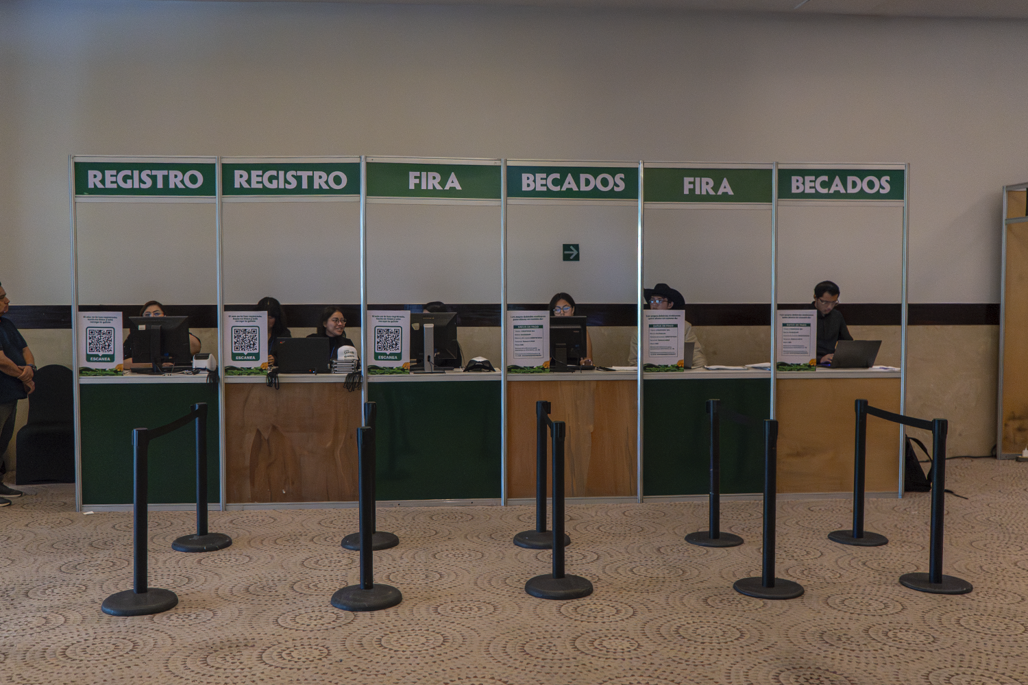 Módulo de registro de GANARE 2025 montado por Expodiseño