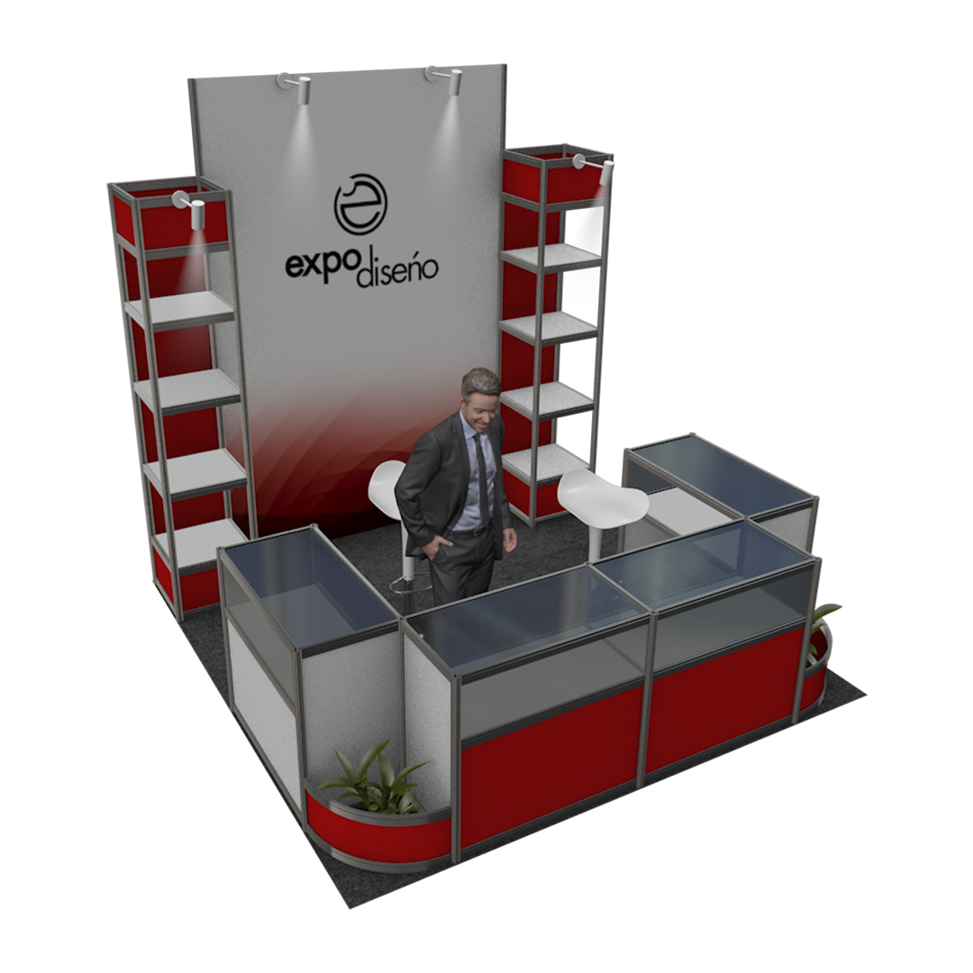 Stand Octanorm cabecera 3x3 variante