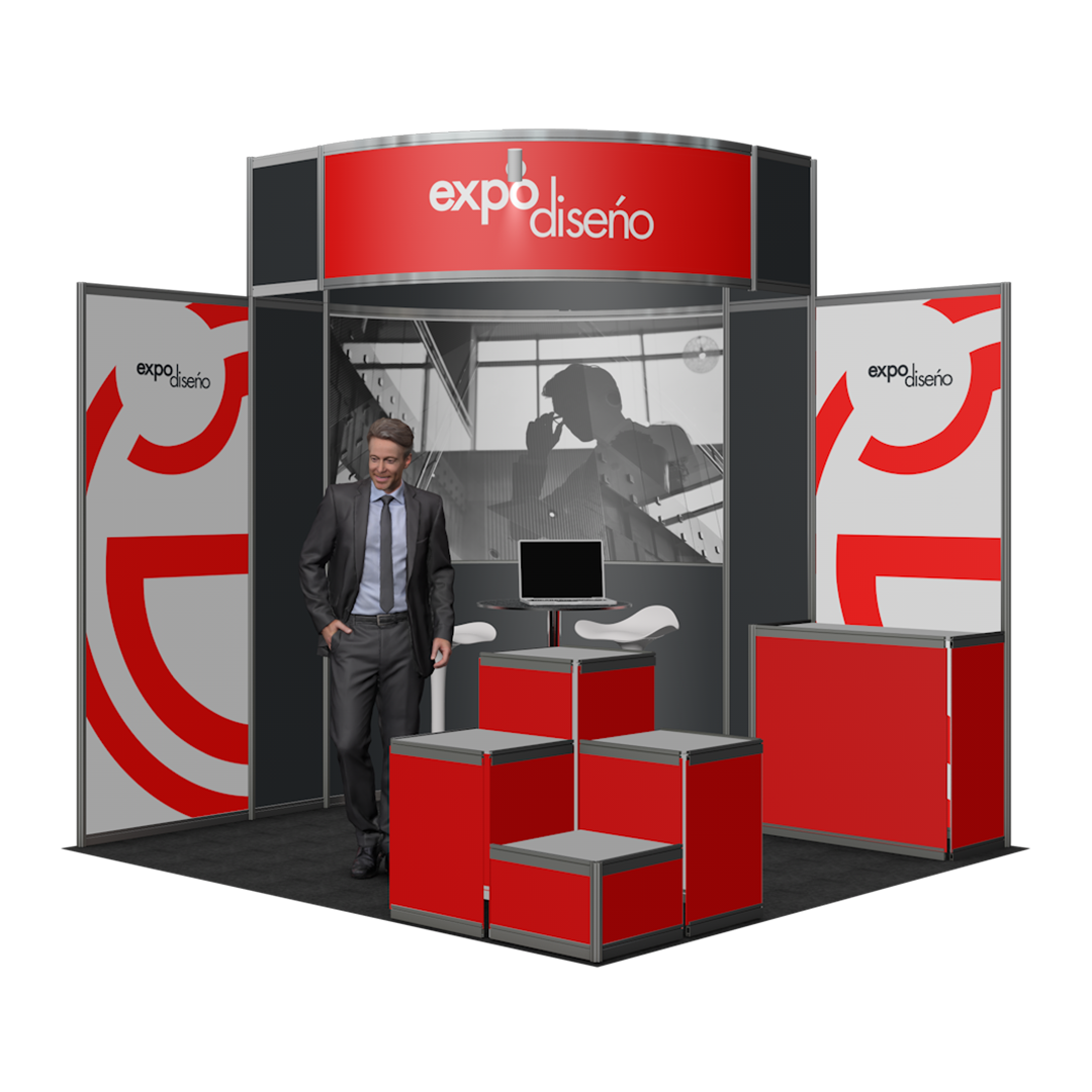 Stand Octanorm esquina 3x3 variante C