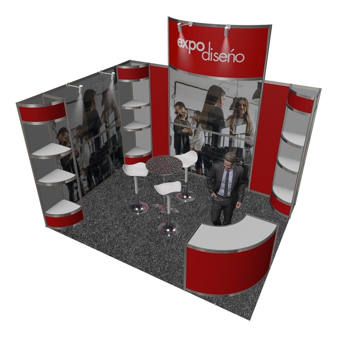 Stand Octanorm esquina 4x3 variante B