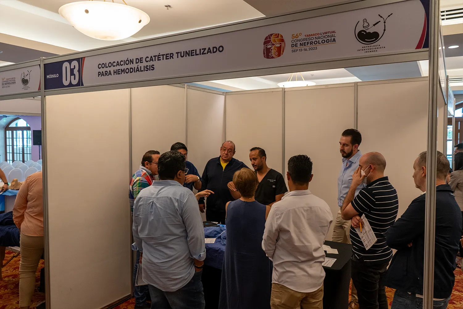 Área de networking del Congreso Nacional de Nefrología 2023