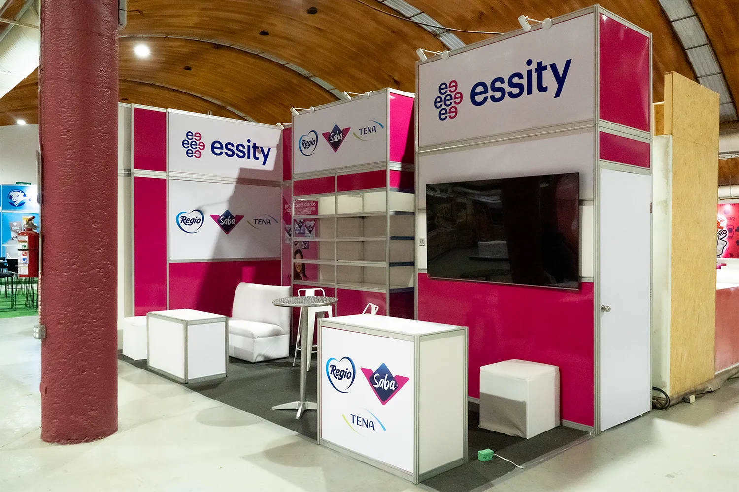 Stand para Essity en acción dentro de Expo Sánchez 2025