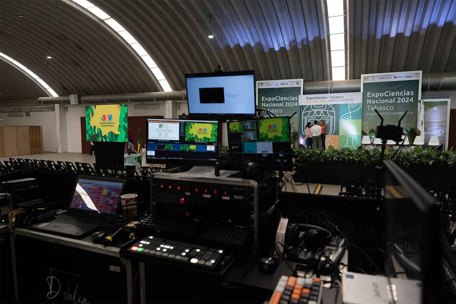 Producción de streaming en ExpoCiencias Nacional Tabasco 2024