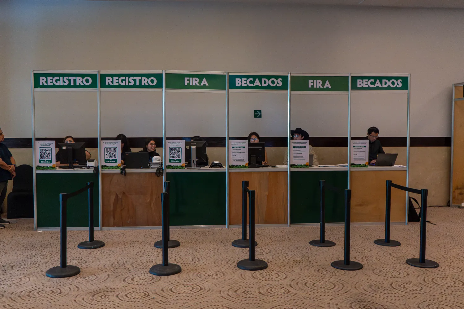 Módulo de registro de GANARE 2025 montado por Expodiseño