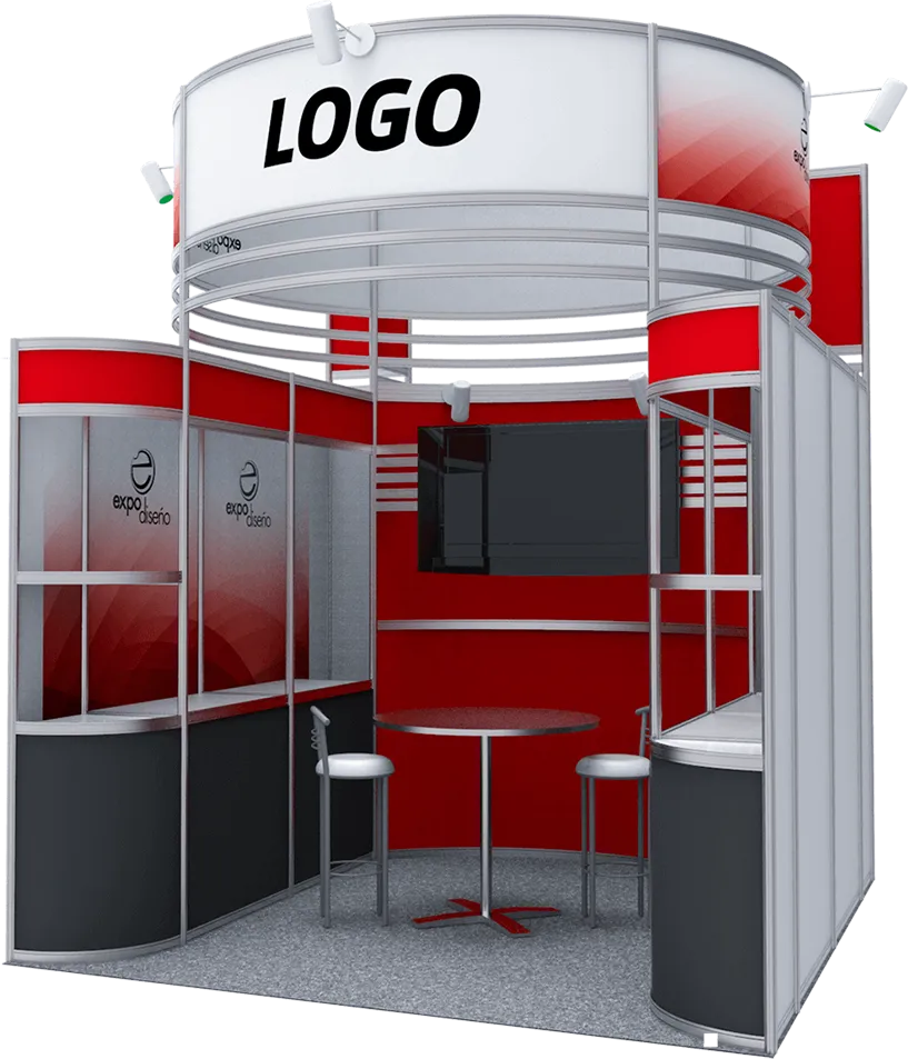 Ejemplo de Stand Modular Octanorm por Expo Diseño