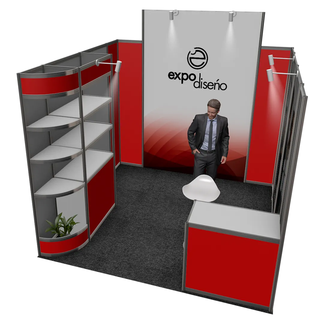 Stand Octanorm cajón 3x3