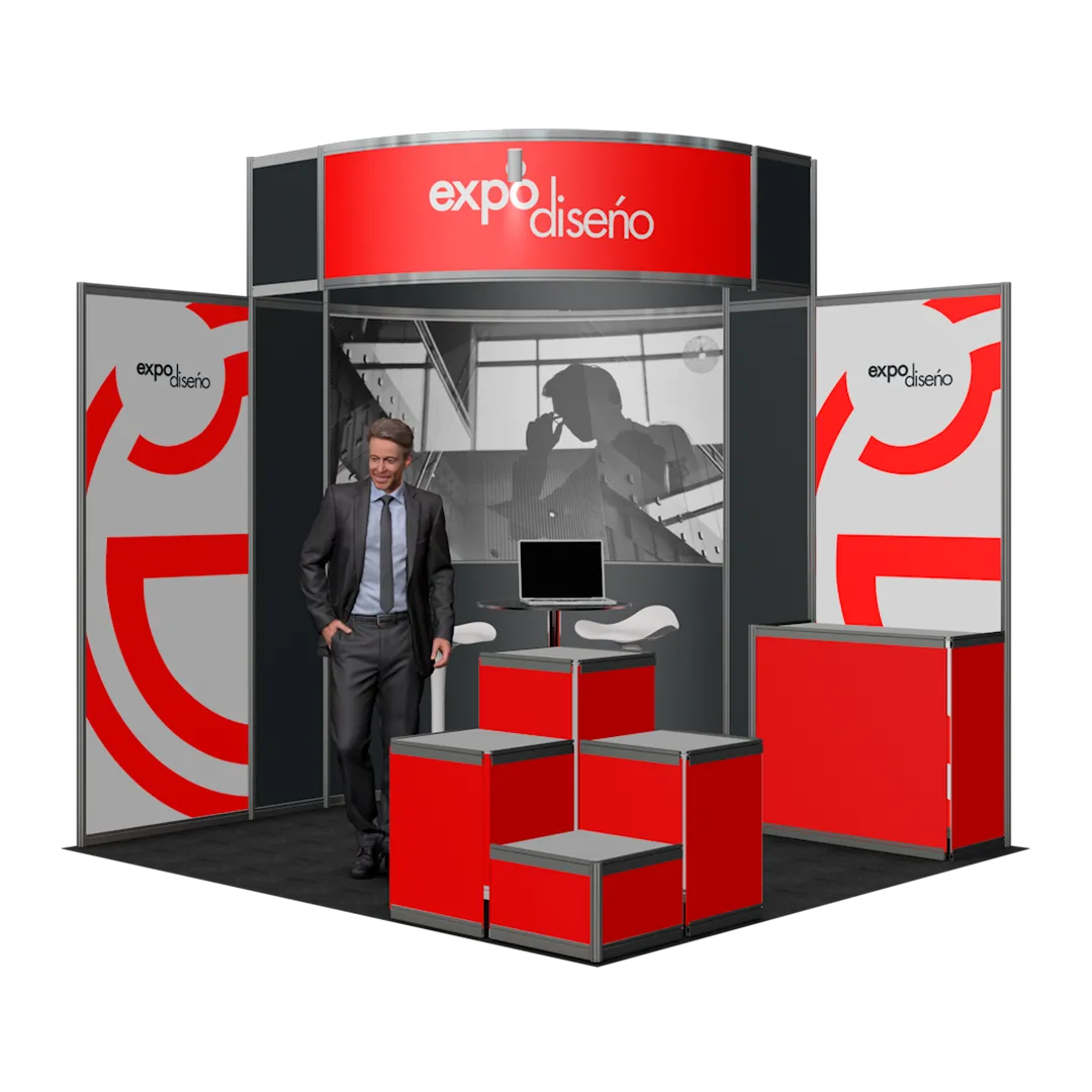 Stand Octanorm esquina 3x3 variante C
