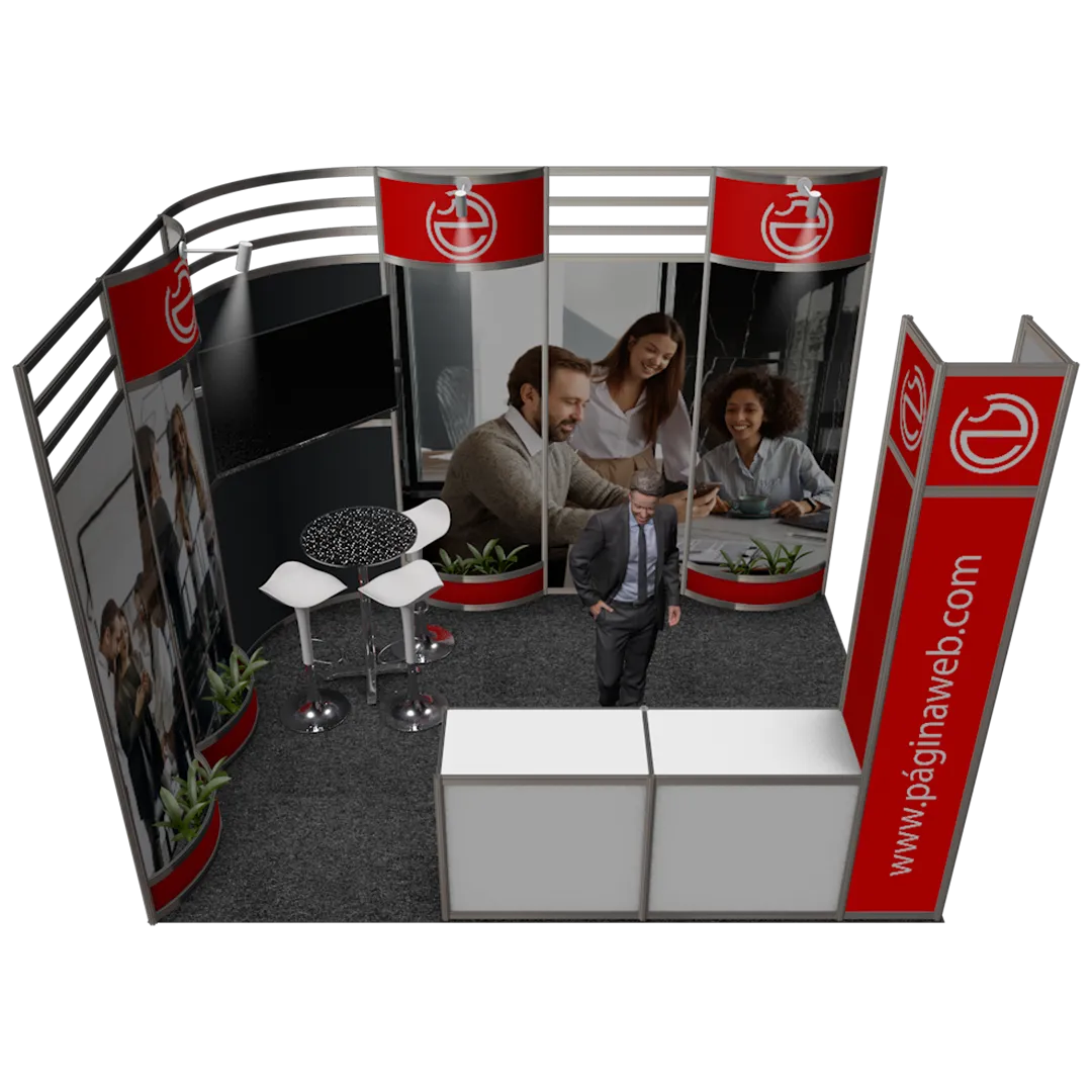 Stand Octanorm esquina 4x3 variante A
